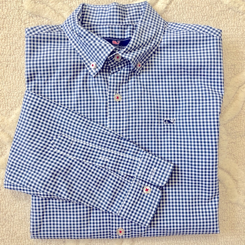 Vineyard Vines Boys Whale Button Down Shirt